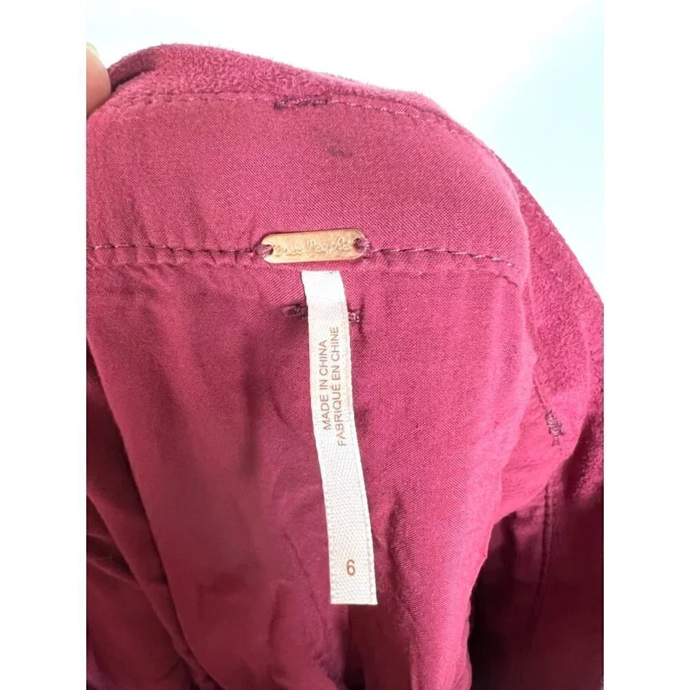 Free people high waist pants with‎ belt
